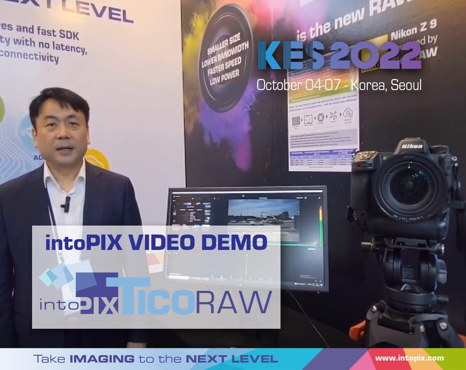 KES2022からの韓国語動画デモ 。新型ニコンZ9に採用されたintoPIXのTicoRAWのプレゼンテーション
